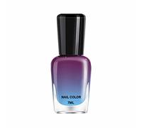 Esmalte de uñas con cambio de temperatura de color de mil colores, secado rápido, gradiente, graso, frío y cálido, decoloración, 7 ml con polvo (H, talla única)