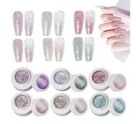 Esmalte De Uñas Con Purpurina - Set de Esmalte Gel con Purpurina de Brillo Intenso | Suministros De Belleza Para Manicura Duradera Mujeres Y Niñas