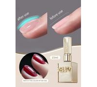 Esmalte de uñas de Gel de construcción transparente, 1/2 Uds., 15ml, para fortalecedor, extensión de Gel, capa Base en una botella, Gel LED UV para remojar Construction Gel