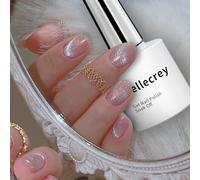 Esmalte de uñas de gel de ojo de gato helado aplastado de pera de nieve, esmalte de uñas de gel holográfico Aurora, esmalte de uñas de gel magnético con purpurina cálida, esmalte de uñas de gel para