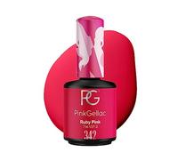 Esmalte de uñas de gel Pink Gellac 15 ml para lámpara UV LED | 342 Ruby Pinks Rosa vegana fórmula HEMA libre semipermanente Nailart