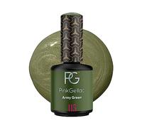 Esmalte de uñas de gel Pink Gellac, color verde militar, 15 ml