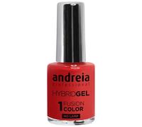 Esmalte de uñas de gel profesional de Andreia Hybrid - 2 pasos y no requiere lámpara de larga duración y fácil de quitar - Color Fusión H39 Coral Tan | tonos de amarillo y naranja