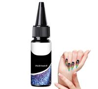 Esmalte de uñas de gel transparente para un acabado transparente | 30 ml de pegamento de manicura persistente | Gel mixto de uñas, para ejercicio, fiestas, proyectos de manicura en casa