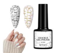 Esmalte de uñas duradero, esmalte de uñas crujido, UV Crackle Gel Polacio, Recolección de suministros, accesorios de manicura para niñas para baile de graduación, citas, reuniones, hogar