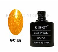 Esmalte de uñas en gel de la gama Brillo Fino de Bluesky, que se seca bajo luz UV o LED, GC23, 10 ml