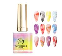 Esmalte De Uñas En Gel De Mármol, Fácil De Aplicar Con Lámpara UV/LED, 15 Ml, Esmalte De Mezcla De Nubes, Manicura En Gel Para El Hogar, Base De Pegamento De Larga Duración, Para La Fiesta De Bodas De