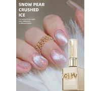 Esmalte de uñas en Gel para ojos de gato, hielo triturado, pera de nieve, Gel de secado rápido UV/LED brillante sin burbujas, adecuado para decoración de uñas, diseño DIY, 15ml qingtiputao159