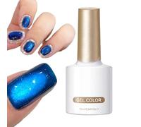 Esmalte de Uñas Gel Azul,10ML Brillantina Secado Rápido Capa Brillante - Esmalte De Uñas Magnético - Para Mujeres Adolescentes Familia Principiantes Fiesta Manicura Viaje Evento Actuación En