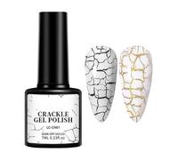 Esmalte De Uñas, Gel De Uñas De Crack, Gel De Crujido De Manicura, Fórmula Innovadora, Garantía De Seguridad, Plata, Para Niñas, Salón, Hogar, Vacaciones, Baile De Graduación, Citas