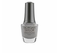 Esmalte de uñas - MORGAN TAYLOR - Reacción en cadena - Plata - Brillante Gun Metal - 15 ml