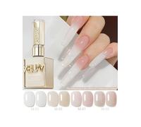 Esmalte de Uñas Nude de 15 ml, Nuevo y Popular, con un Toque Sofisticado, Color Piel Natural, Base Transparente, Gel Especial para Salón de Uñas M001