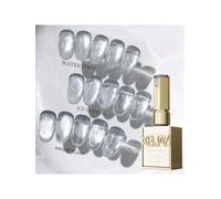 Esmalte de Uñas Ojo de Gato con Cuentas de Vidrio Transparentes Efecto Agua Hervida 2025 Nuevo Gel de Terapia de Luz Súper Brillante Transparente Cats Eye 3 Set