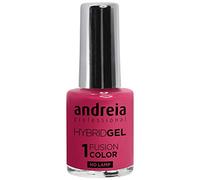 Esmalte de uñas profesional de gel híbrido, 2 pasos y no requiere lámpara, larga duración y fácil de quitar, color fusión H19 rojo, tonos de rosa…