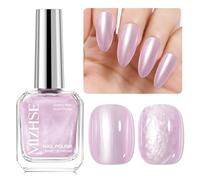 Esmalte de uñas rosa de nácar, secado rápido, esmalte de uñas a base de aceite, brillo brillante, sin lámpara UV, sin TPO HEMA libre, diseño de uñas, bricolaje en casa, salón, 16 ml