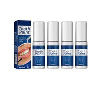 Esmalte dental blanco, pintura de esmalte blanco, esmalte de dientes, pintura blanqueadora de dientes, blanqueamiento instantáneo dental, eliminación de manchas instantáneas, uso diario (4 unidades)