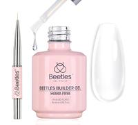 Esmalte en Gel Beetles Builder 15ml sin HEMA, barniz transparente 7-en-1 para fortalecer y engrosar la extensión de uñas, uñas endurecidas con lámpara UV para manicura DIY en salón, regalos para