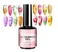 Esmalte en gel floreciente con LED UV - Efecto de color para arte de uñas en acuarela de 15 ml, fórmula en gel de secado rápido y larga duración | Perfecto para salón, hogar, escuela, viajes, viajes d