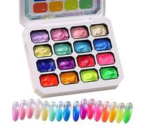 Esmalte en Gel para Uñas Set de 16 Colores para Manicura con Tapping