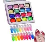 Esmalte en Gel para Uñas Set de 16 Colores para Manicura con Tapping