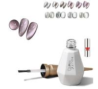 Esmalte En Gel Rolita, Esmalte En Gel De Ojos De Gato MagnéTico, Esmalte De UñAs En Gel De Cristal SúPer Brillante Con ImáN, Kit De Esmalte En Gel De Ojos De Gato Transparente Para Bricolaje (Y26)