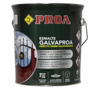 Esmalte Forja directo sobre galvanizado o hierro. Galvaproa Forja. VERDE BRONCE 4L.