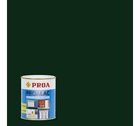 Esmalte Laca al poliuretano Proalac. Verde inglés RAL 6009. 4 L. Pinta tus muebles de cocina, radiadores, madera o metales con la máxima calidad. Valido para interior y exterior. Proa.