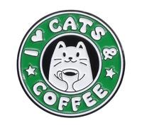 Esmalte Pin Filtro Café Serie Con Solapa Decoración Para Ropa, Normal, Metal no precioso