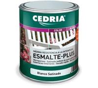 Esmalte plus al agua satinado para maderas y hierro 4 litros (Blanco)