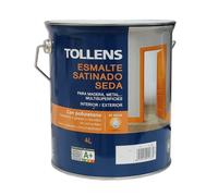 ESMALTE SATINADO AL AGUA BLANCO NIEVE 4L