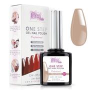 Esmalte Semipermanente UV/Led One Step 12 ml - Blanco Leche Suave - Gel Polish para Uñas Uso Fácil con o sin Base y Top Coat.