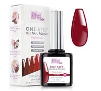 Esmalte Semipermanente UV/Led One Step 12 ml - Rojo Oscuro - Esmalte UV para Uñas Brillantes Inmediatamente con o sin Base y Top Coat.