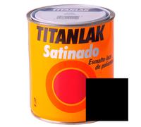 Esmalte sintético negro satinado titanlak 750 ml