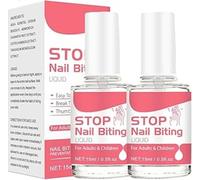 Esmalte Uñas Anti-Mordeduras 2 Piezas | Esmalte Uñas Para Dejar Morderse Las Uñas | Esmalte Secado Rápido Para Evitar Morderse Las Uñas | Prevención Morderse Las Uñas Para Niños
