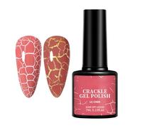 Esmaltes de Uñas UV Craquelados - Set de 6 Colores, Moderno y Duradero para Salón de Belleza | Acabado y Craquelado, Producto de Belleza Profesional para Hogar, Salón de Belleza, Bodas y Sesione