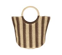 ESMARA® Bolsa de playa (marrón/crema)