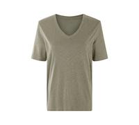 ESMARA® Camiseta de mujer con lino (verde, S(38/40))