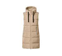 ESMARA® Chaleco acolchado largo para mujer (beige, XS(34/36))