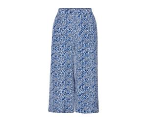 ESMARA® Pantalón ancho de mujer, con cintura elástica. (azul/blanco, 36)