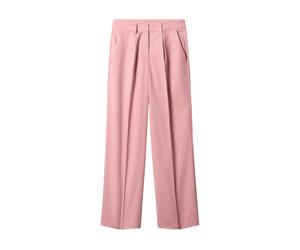 ESMARA® Pantalón wide-leg de mujer (Rosa, 42)