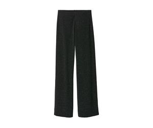 ESMARA® Pantalones anchos de mujer (Brillo/negro, XS(34/36))