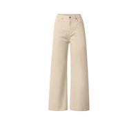 ESMARA® Pantalones vaqueros de mujer, Wide Leg, talle alto. (beige, 38)