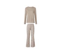 ESMARA® Pijama de mujer (beige, XS (32/34))