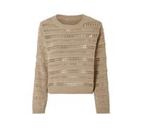 ESMARA® Suéter de punto de mujer en suave punto calado (beige, XS(34/36))