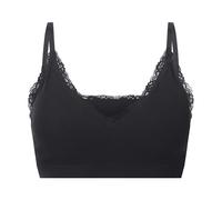 ESMARA® Sujetador de canalé con encaje para mujer (negro, S(36/38))