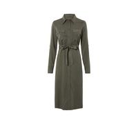 ESMARA® Vestido camisero de mujer, con aberturas laterales. (Verde, 36)