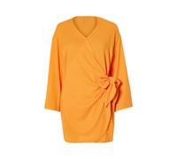 ESMARA® Vestido de efecto cruzado para mujer (Orange, M (40/42))