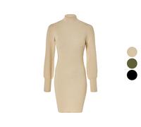 ESMARA® Vestido de punto de mujer, con mangas abullonadas largas.