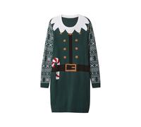 ESMARA® Vestido de punto fino para mujer (Verde, S(38/40))