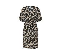 ESMARA® Vestido túnica para mujer para tallas grandes (beige/gemustert, XL(50/52))
